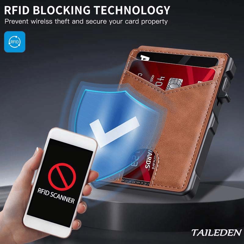 🏆#1 Bestselling🏆TAILEDEN Men's Minimalist Bifold Wallet with Slot & RFID