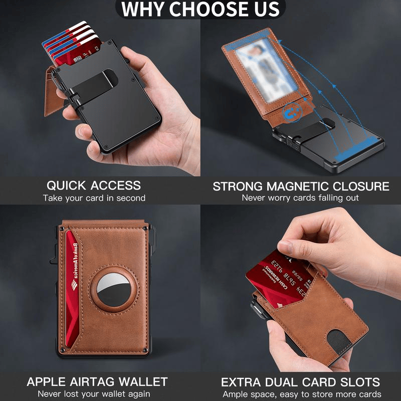 🏆#1 Bestselling🏆TAILEDEN Men's Minimalist Bifold Wallet with Slot & RFID