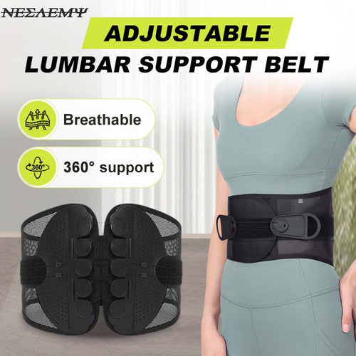 ☄️🔥NESLEMY adjustable Lumbar Support Belt Lower Back Brace