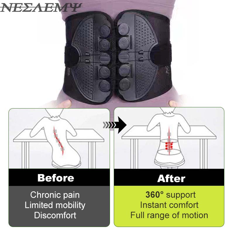 ☄️🔥NESLEMY adjustable Lumbar Support Belt Lower Back Brace