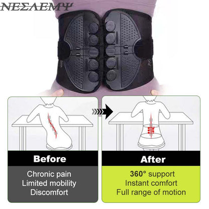 ☄️🔥NESLEMY adjustable Lumbar Support Belt Lower Back Brace